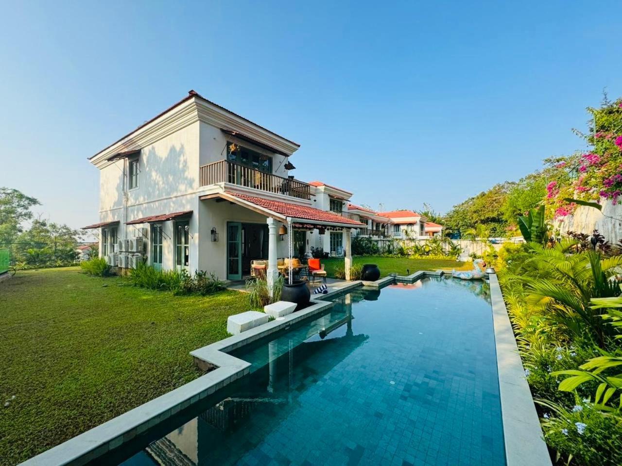 Вилла Casa Azul- Luxury 4Bhk Assagao With Private Pool Вагатор Экстерьер фото
